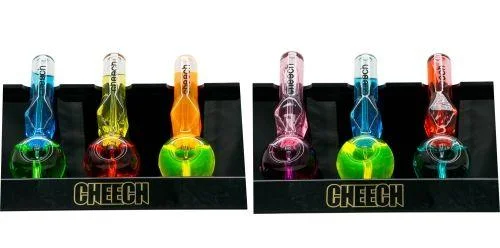 Cheech Pipe-9 Double Colored Glycerin Handpipe