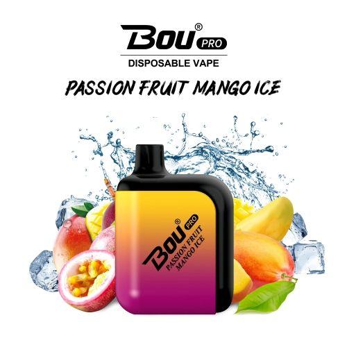 Bou Pro 7000 Puff Disposable Vape Passion Fruit Mango Ice Best Wholesale Smoke Shop In Usa