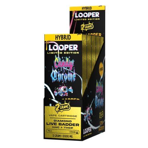 Looper Live Badder 2g Cartridges HHC+THCP Candy Chrome