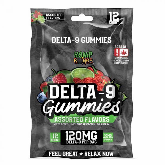 Hemp Bomb D9 Assorted Flavors 120mg 12ct 6Bags/ Display – Best ...